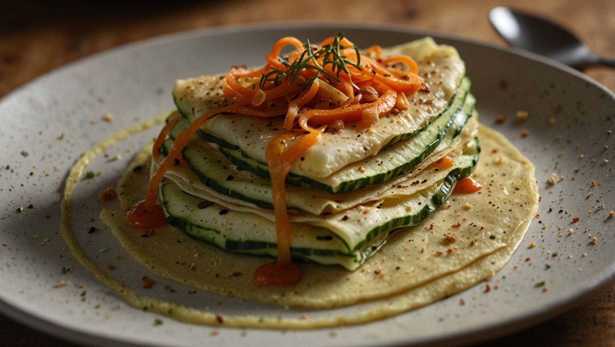 Crêpes salées aux légumes : une recette facile et savoureuse