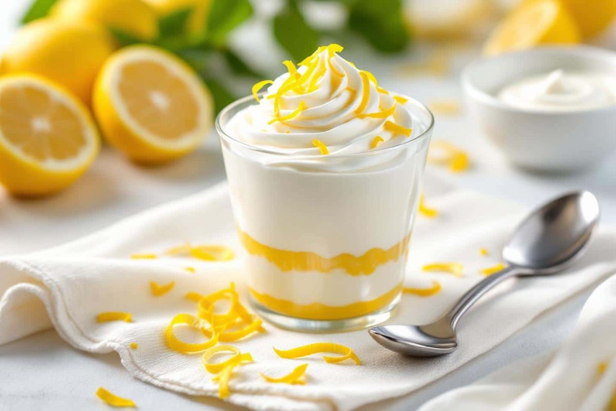 Une mousse légère et raffinée à base de yaourt