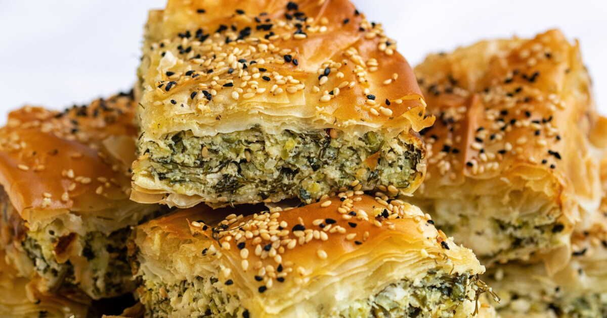 Kolokithopita : la délicieuse tourte grecque à la courgette et à la feta