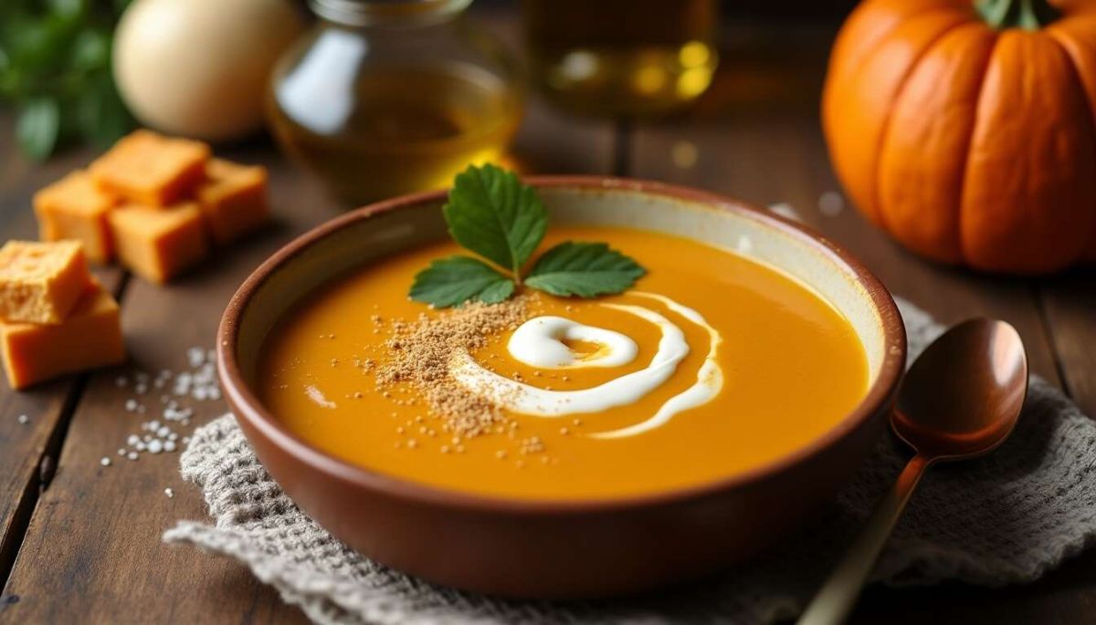 Dégustez une délicieuse soupe au potiron