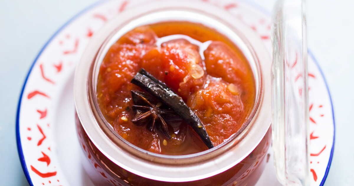 Chutney de tomates aux épices