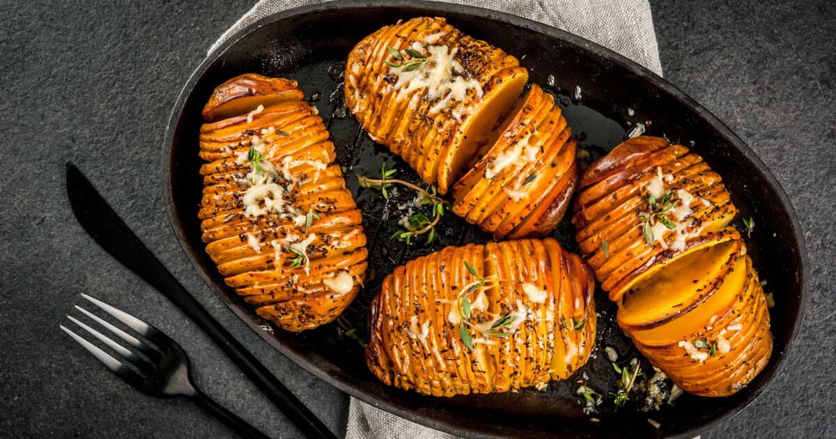 Une butternut façon hasselback au parmesan pour régaler toute la famille
