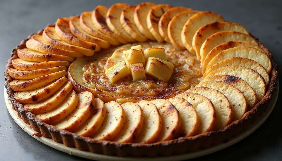 Une tarte fine aux pommes en un clin d'œil : rapide et délicieuse