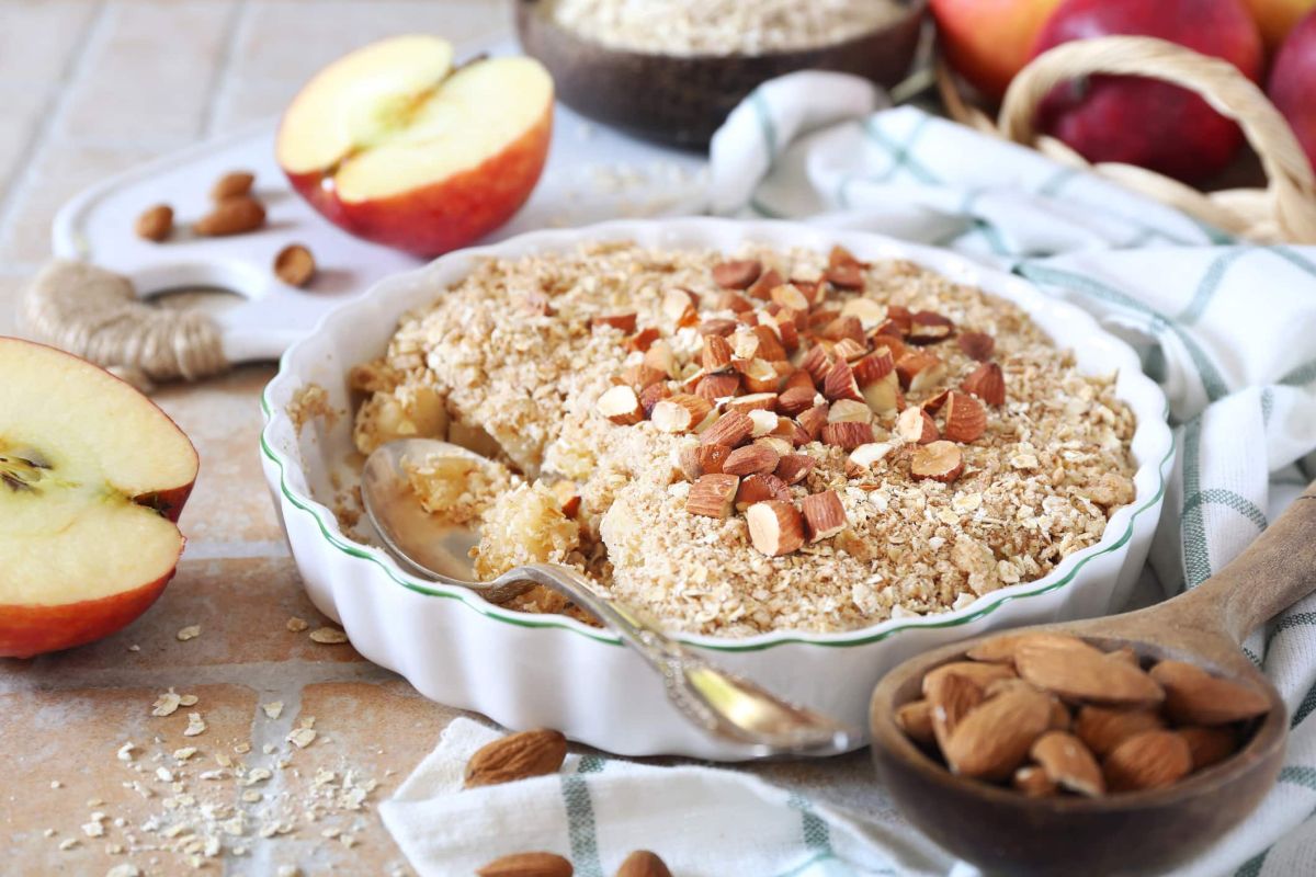 Le crumble léger : un dessert croustillant révélant un ingrédient secret