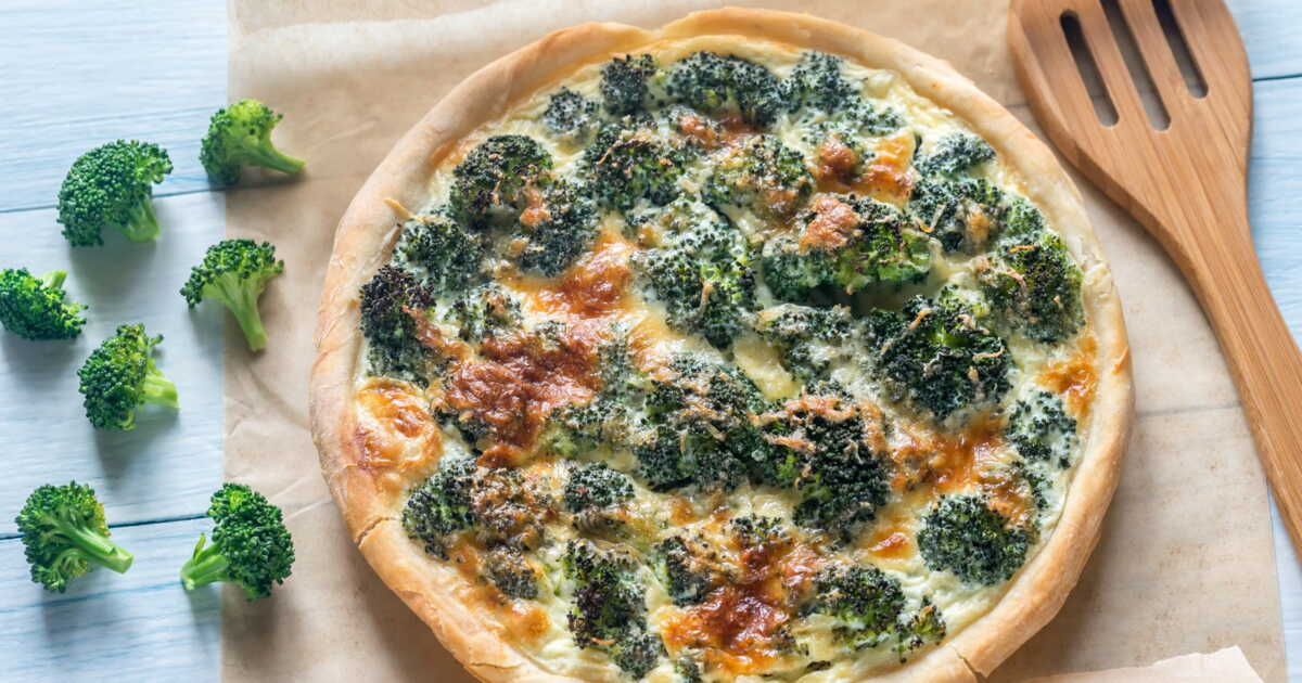 Une quiche aux épinards et brocolis qui booste votre apport en protéines