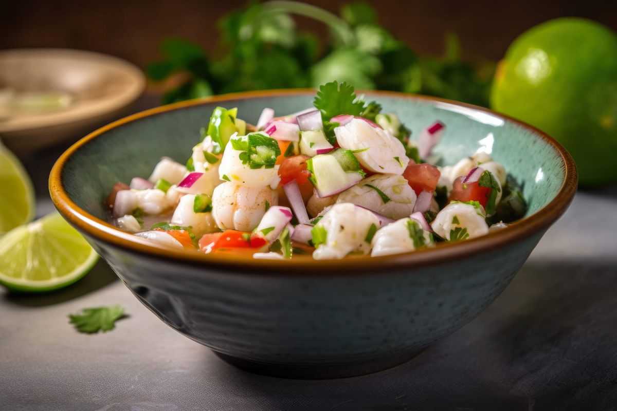 Ceviche de poissons marinés et leche de tigre : la recette de Cyril Lignac