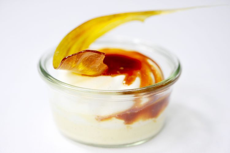 L'ile flottante revisitée avec une touche de bière caramel