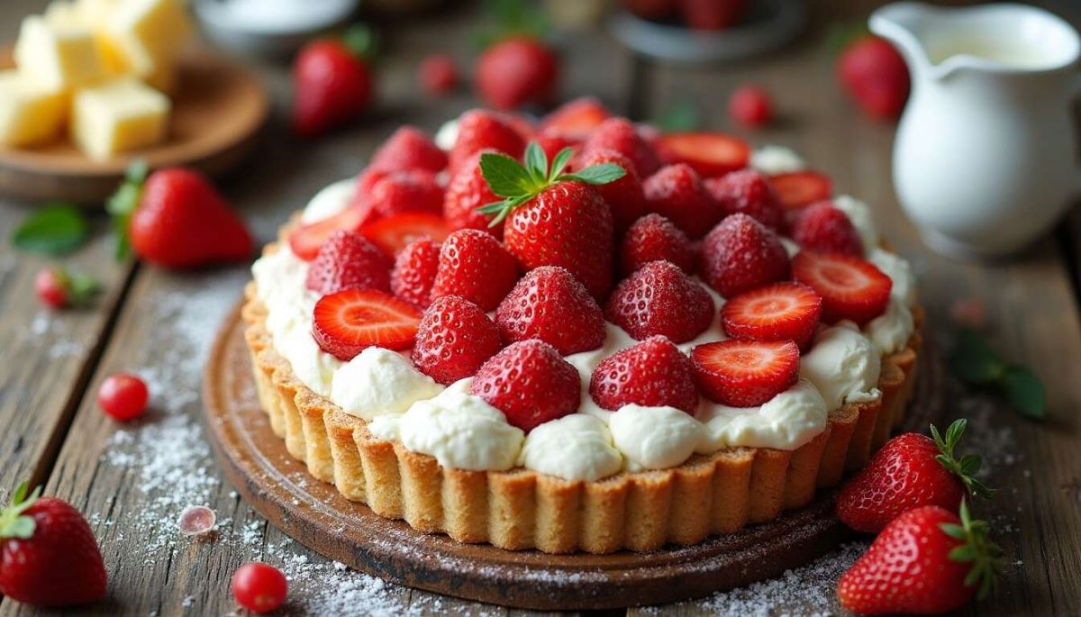 La tarte aux fraises légère : une douceur à savourer sans remords