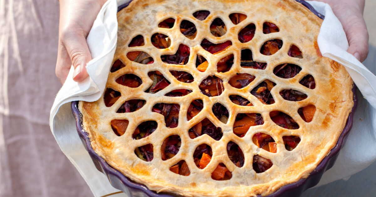 Tourte aux légumes grillés