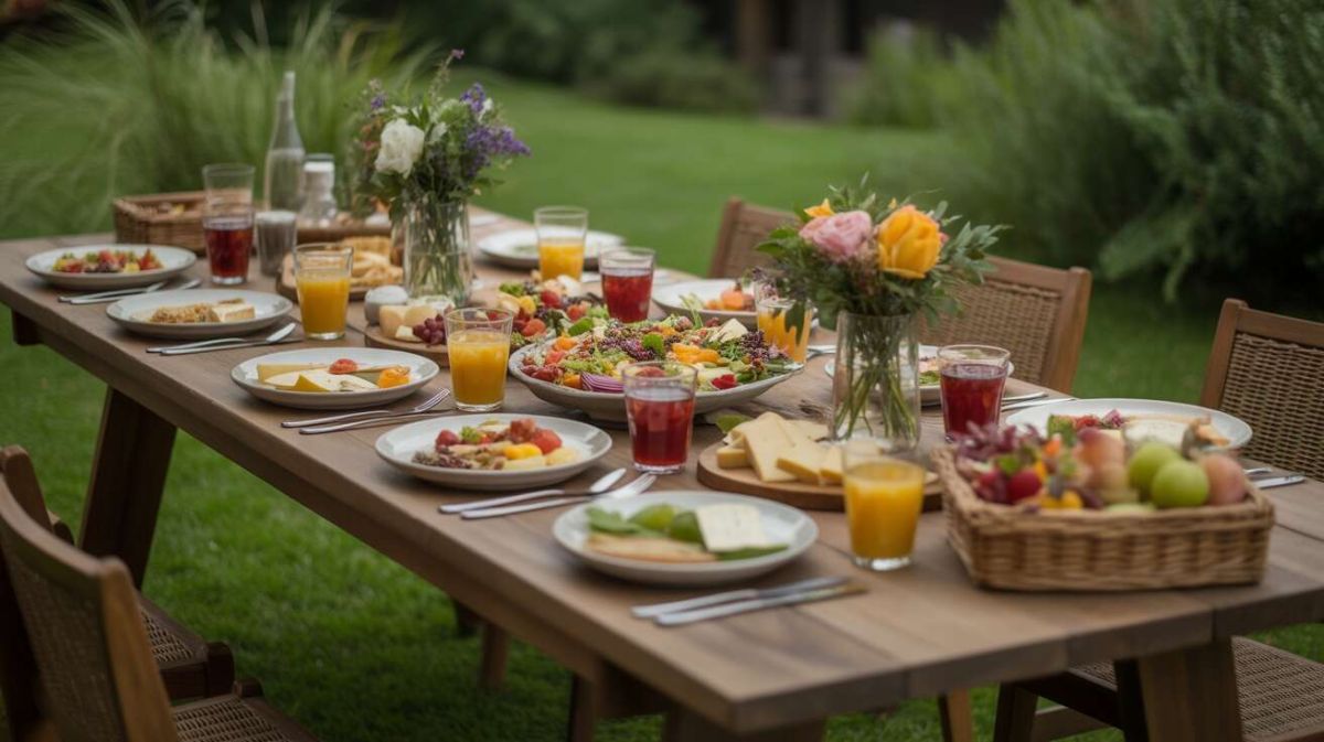 Un buffet froid d'été: la simplicité au service de l'élégance