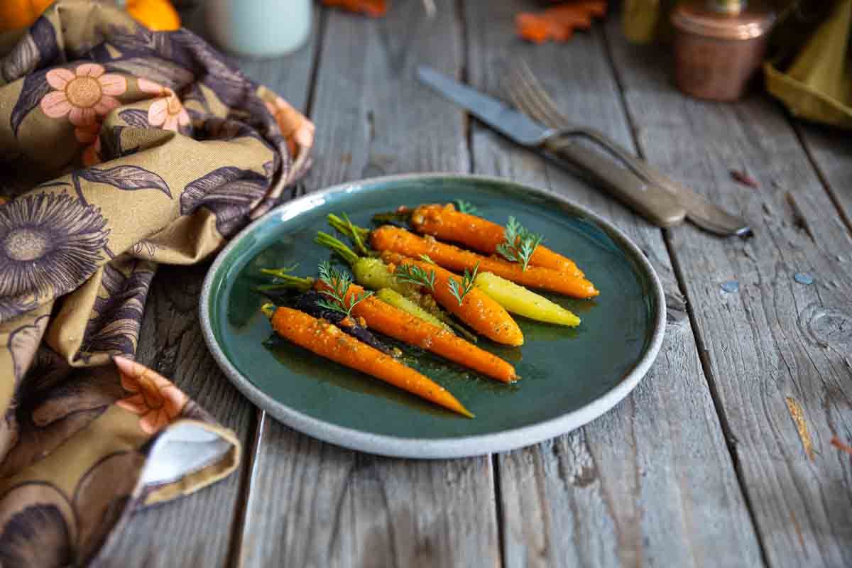 Carottes glacées au miel