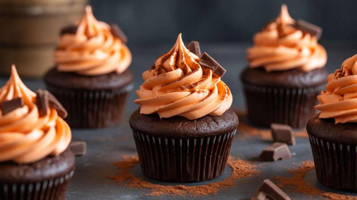 Des cupcakes d'Halloween au chocolat noir qui séduisent tous les gourmands