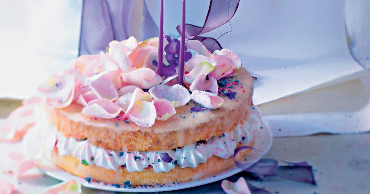 Gâteau aérien à la violette