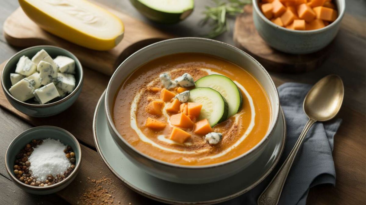 Découvrez la soupe à la courge et au bleu : un délice réconfortant