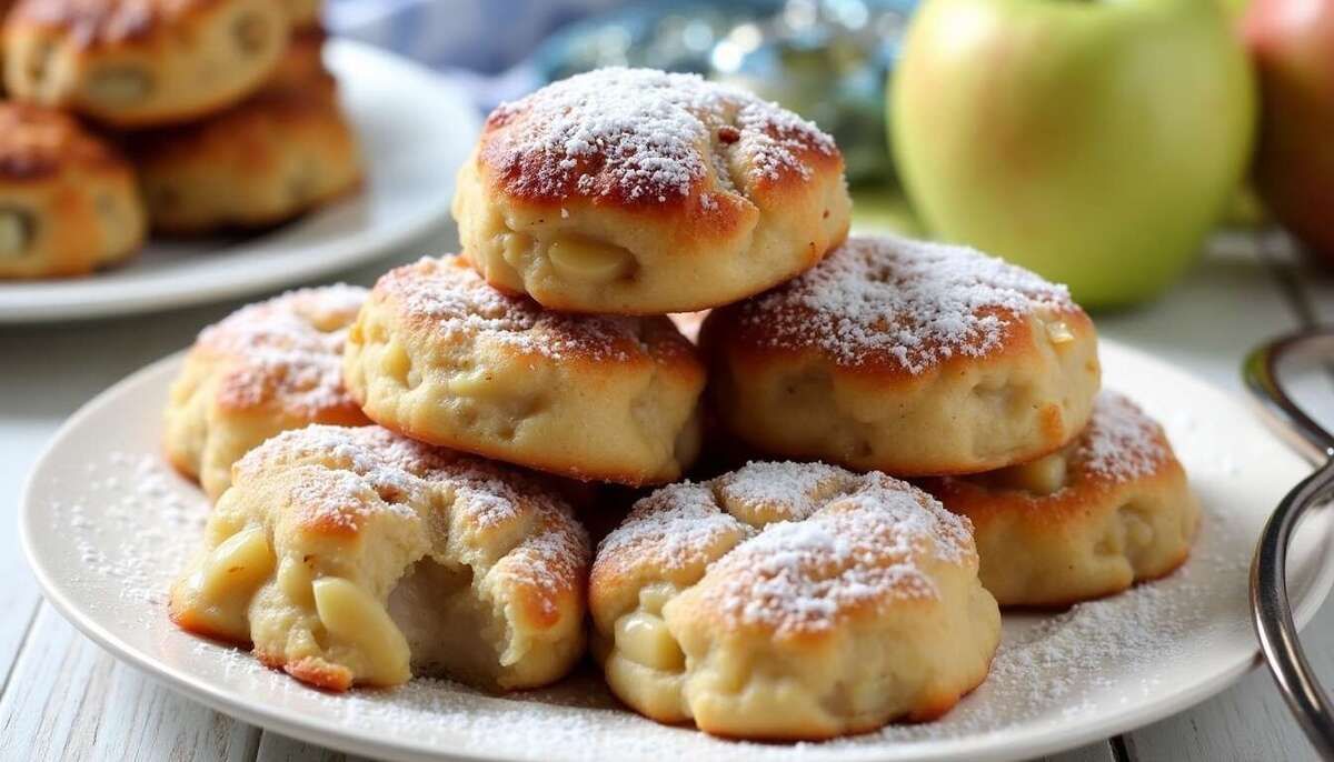 la douceur des pommes dans un biscuit moelleux à savourer