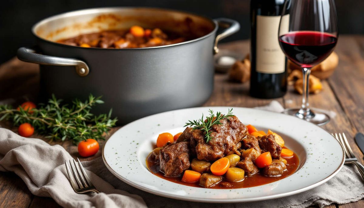 Un voyage savoureux avec le bœuf bourguignon