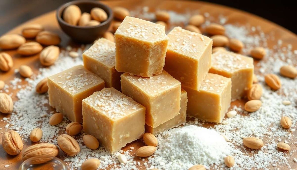 Explorez la douceur du nougat chinois aux cacahuètes et sésame